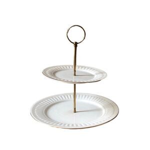 vintage cupcake stand majesticware by oneida athena gold trim